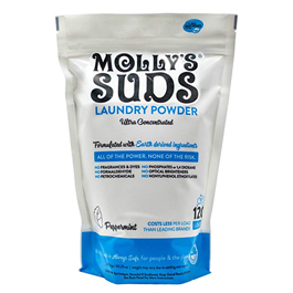 mollys suds laundry powder bag