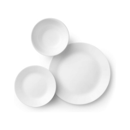 White Corelle Dinnerware Plates Set