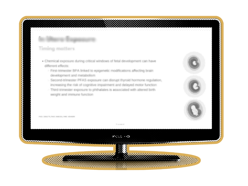 presentation slide blur on monitor halftone